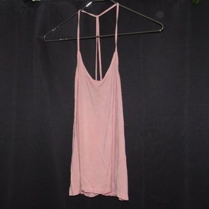 Pink Forever 21 Cross back Tank Top